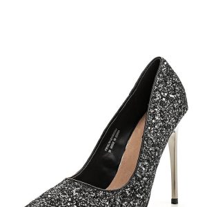 Glitter texture stilettos